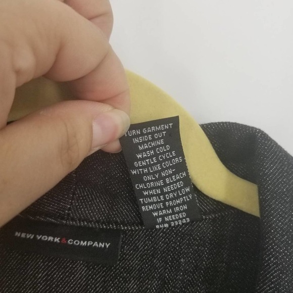 New York & Company Military Steampunk Blazer Jacket Size 10 Black Marching Band - Picture 4 of 4